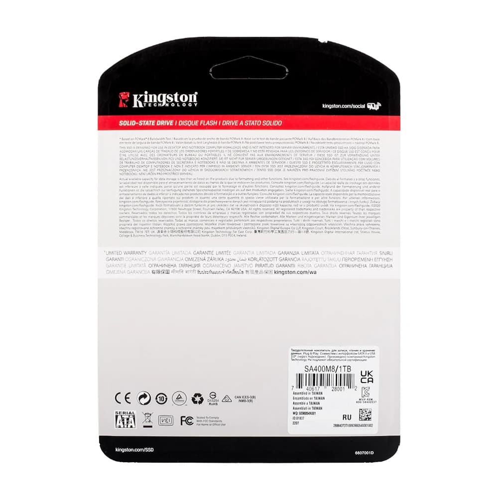 كينجستون A400-NGFF SSD M.2 2280 أقراص الحالة الصلبة الداخلية 2 تيرا بايت 1 تيرا بايت 480 جيجا بايت 240 جيجا بايت 120 جيجا بايت M.2 SSDs قرص صلب SATA لجهاز الكمبيوتر المحمول وسطح المكتب - 3