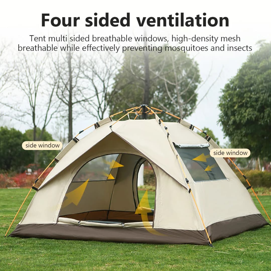 Outdoor Folding Camping Tent Portable Waterproof Sunshine-proof Automatic Easy Setup Tent For Camping Beach Picnic Barbecue - 2