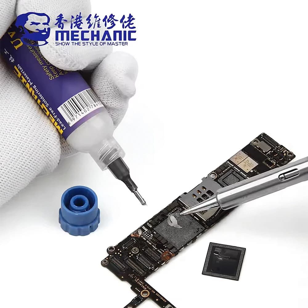 MECHANIC UV223/UV559 معجون لحام خالي من الرصاص فلوكس شحم لحام بدون تنظيف لفلوكس لحام BGA PCB SMD أدوات إصلاح الهاتف - 4
