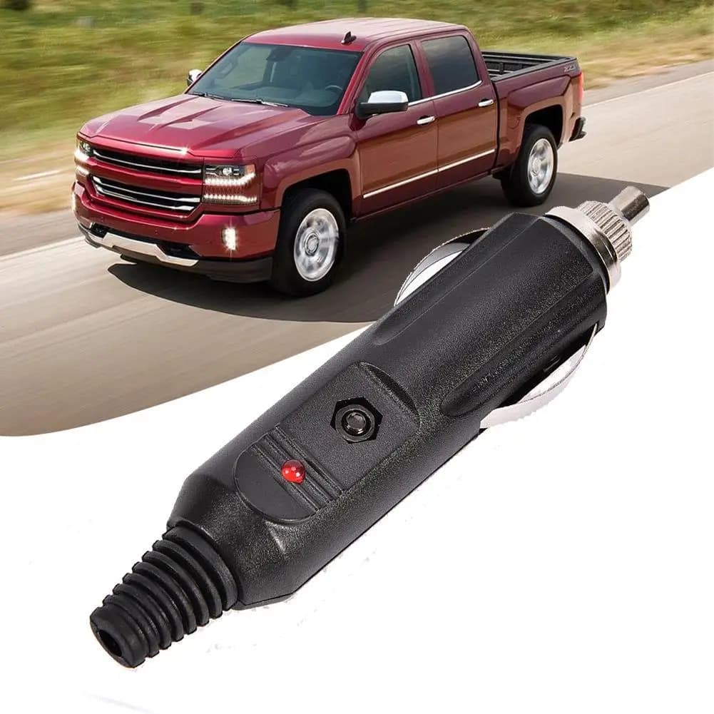 قطعة واحدة 12V 24V ولاعة سيارة ذكرية 20A مع منفذ LED محول توصيل للسيارات/الشاحنات إكسسوارات سيارات - 2
