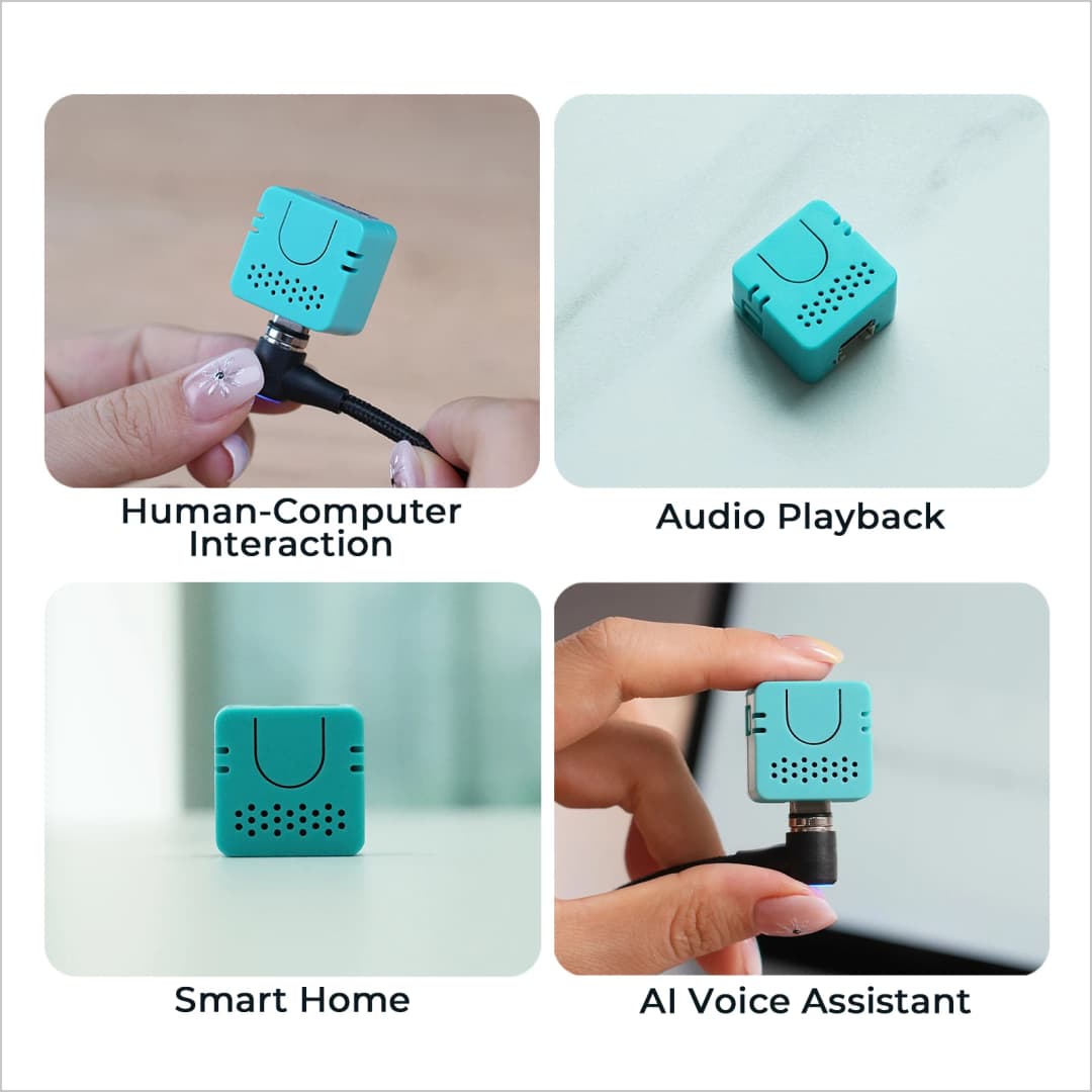 مجموعة تطوير مكبر صوت ذكي M5Stack أتوم VoiceS3R رسمية لمساعد المنزل تحكم صوتي قابل للبرمجة متحكم تفاعل إنترنت الأشياء - 5