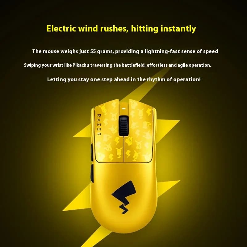 Razer Pokémon Pikachu Collaborative Wireless Mouse Professional Version V3 For Computer Games High Precision Optical Sensor - 4