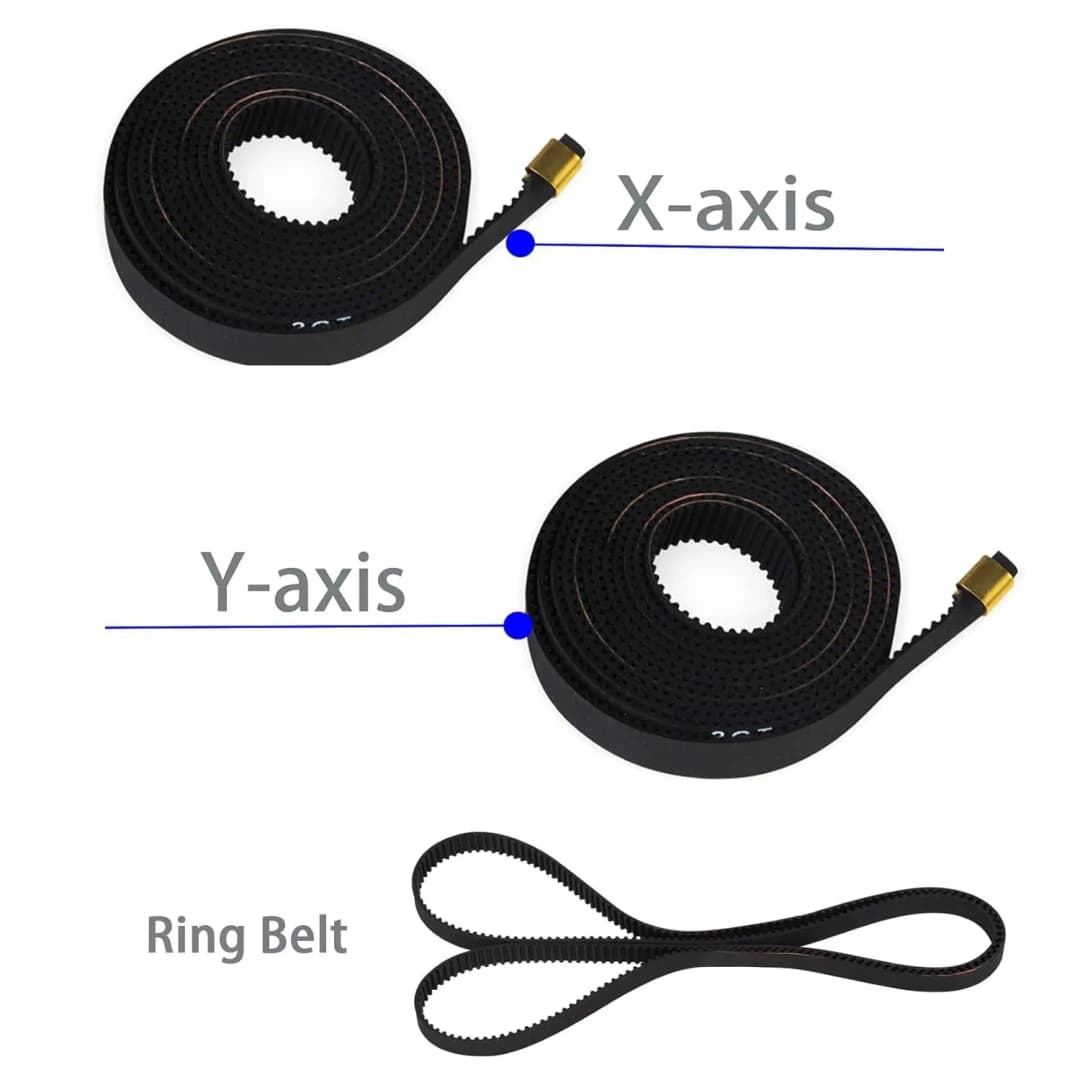 مجموعة حزام متزامن لمحور X + Y من كرياليتي Ender 3 V3 KE، مع حزام توقيت حلقي، متوافق مع Ender 3 V3 KE/Ender 3 V3 SE - 2