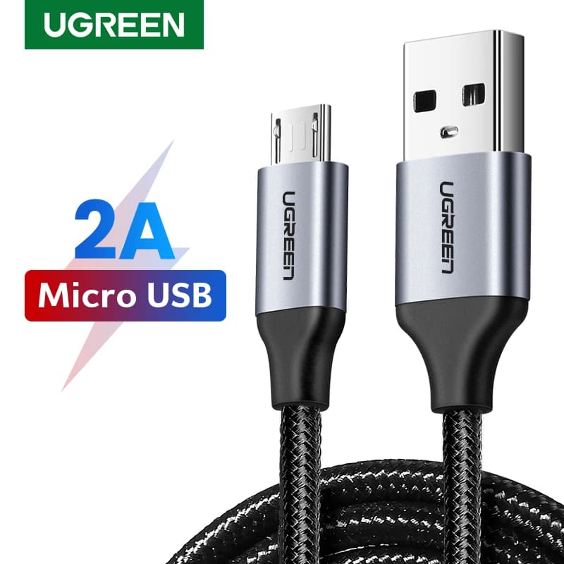 كابل Ugreen Micro USB، للشحن السريع، لهواتف Samsung Galaxy S7 وS6 وأجهزة Xiaomi اللوحية