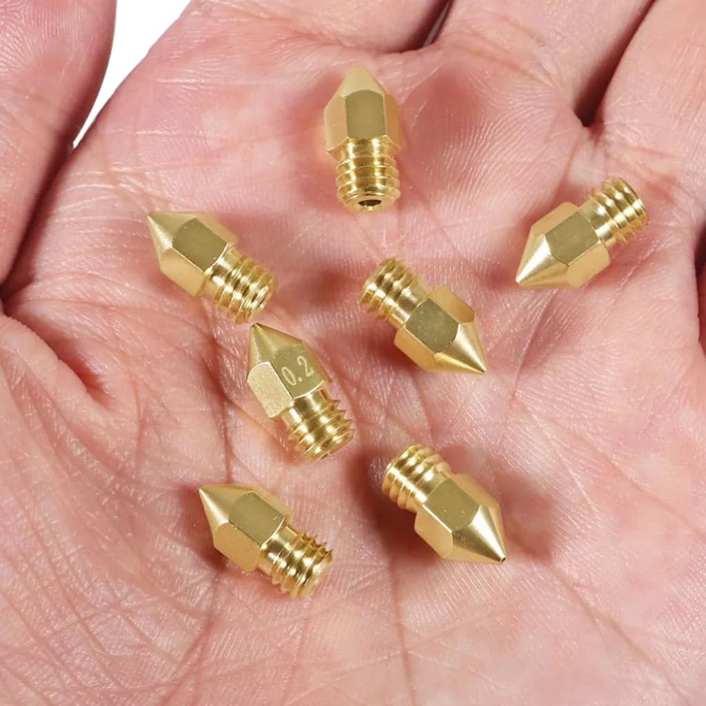 فوهة Creality الرسمية MK8 بأحجام 0.1/0.2/0.4/0.6/0.8/1.0mm، رأس بثق للطباعة ثلاثية الأبعاد متوافق مع CR-6/Ender 3/Ender 5 - 4
