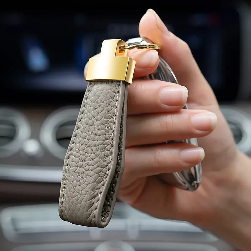 الفاخرة مفتاح سلسلة سيدة الرجال المفاتيح رائعة جلدية سيارة حلقة رئيسية حامل هدية لفتاة Besties الذكور الملحقات دروبشيبينغ - 3