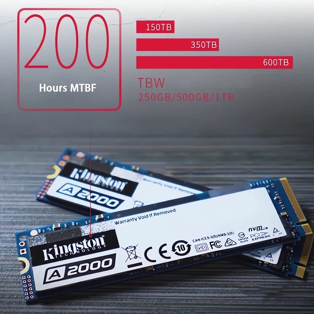 Kingston SSD A2000 NVMe PCIe M.2 2280 250GB 500GB 1TB Internal Solid State Drive Hard Disk For PC Notebook Desktop - 4