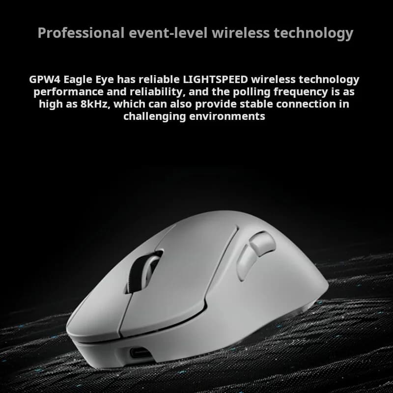 ماوس الألعاب اللاسلكي Logitech GPW3 G Pro X Superlight 3 الأصلي مع إضاءة RGB ودقة 25600DPI وخفة وزن فائقة لألعاب FPS والإلكترونية - 4