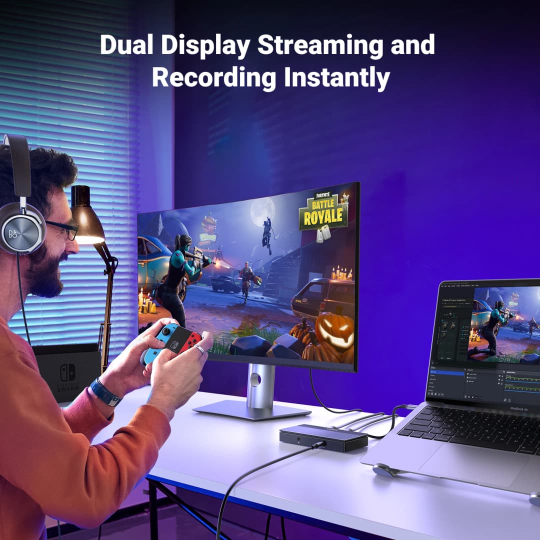 بطاقة التقاط الفيديو UGREEN HDMI بدقة 4K60Hz من HDMI إلى USB/Type-C لصندوق تسجيل البث المباشر للكاميرا - 3