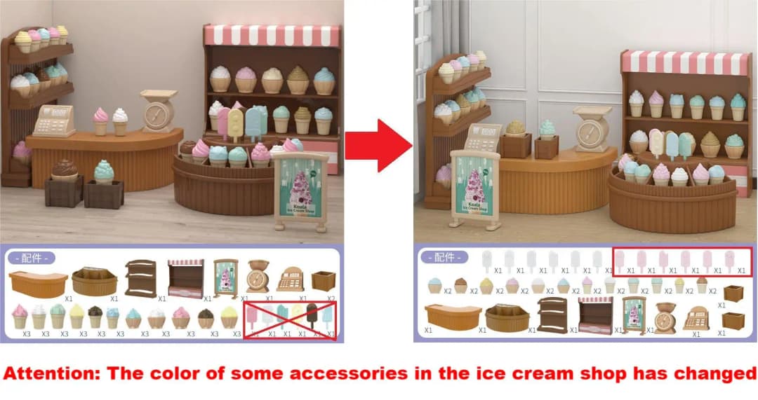 mini supermarket shopping games dollhouse furniture accessories Intellectual education toys for kid family interaction toys - 6