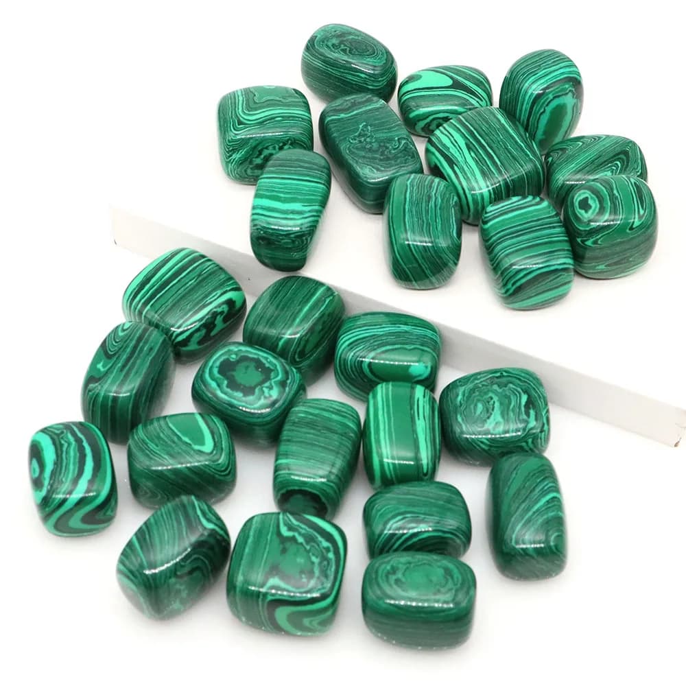 Malachite Turquoise Natural Tumbled Stone Healing Crystal Reiki Bulk Gem Quartz Mineral Specimen Tank Aquarium Garden Home Decor - 4