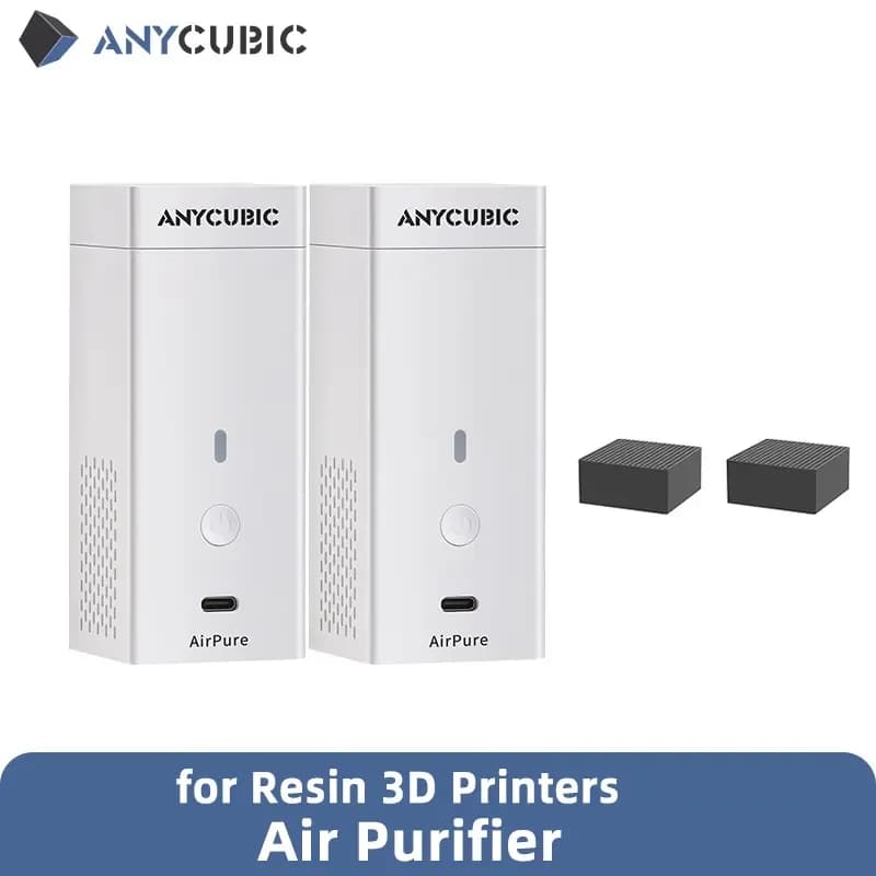 قطع طابعة ANYCUBIC ثلاثية الأبعاد منقي هواء 2 قطعة/مجموعة ملحقات طابعات ثلاثية الأبعاد لسلسلة فوتون طابعات فوتون LCD ثلاثية الأبعاد