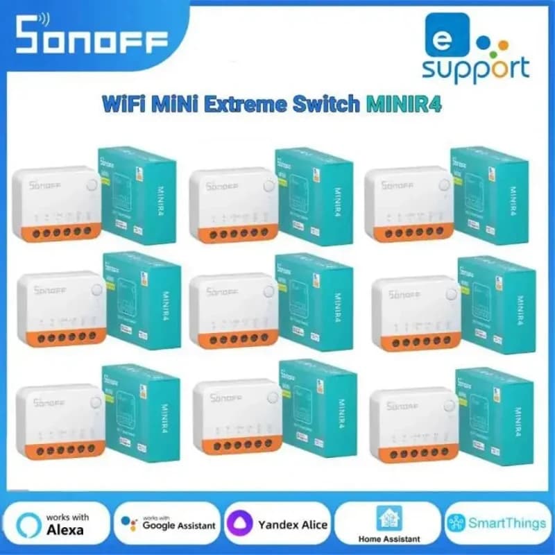 سونوف Mini R4 وحدة مفتاح واي فاي ذكي تحكم باتجاهين منزل ذكي يعمل مع أليكسا جوجل هوم ياندكس أليس