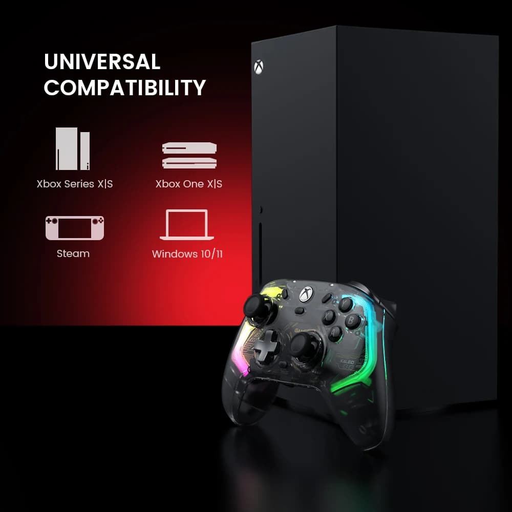 وحدة تحكم GameSir Kaleid Xbox سلكية لجهاز Xbox Series X، وXbox Series S، ووحدة تحكم ألعاب Xbox One، مع عصا تحكم بتأثير هول - 2
