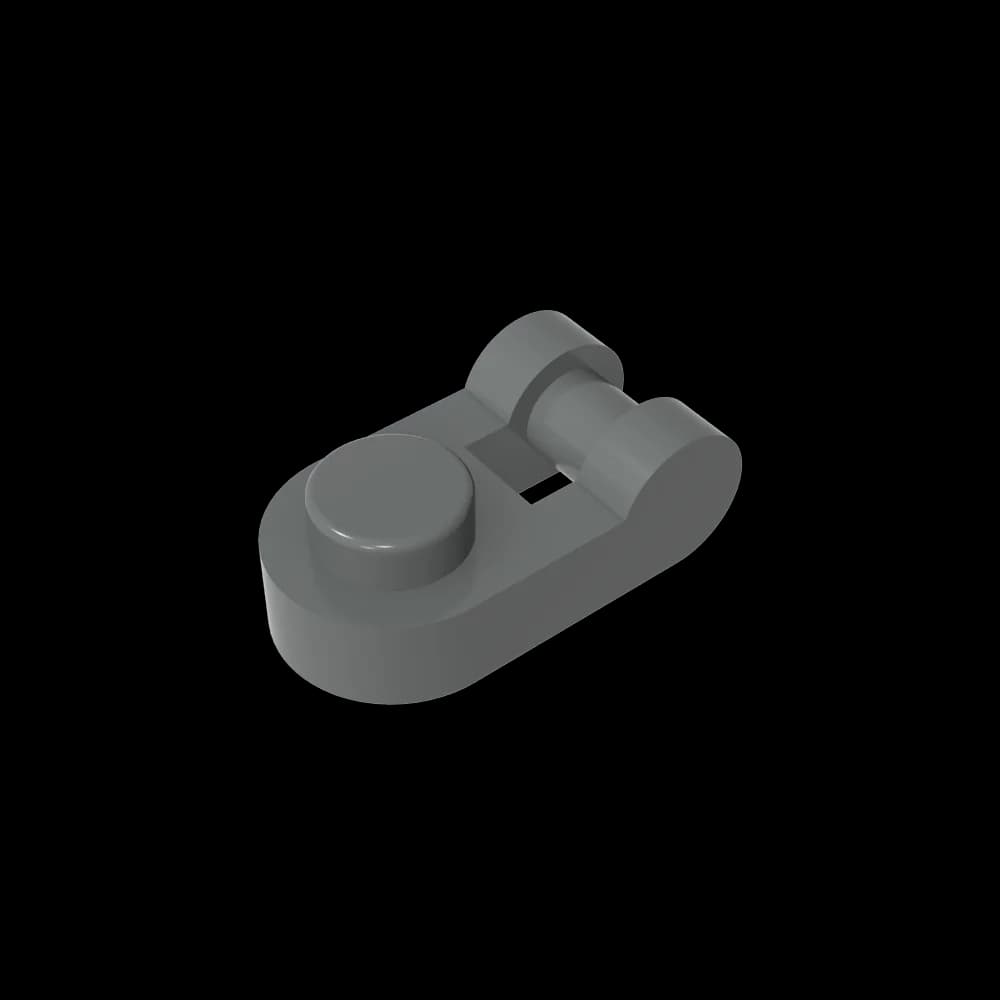 Gobricks GDS-1290 لوح خاص 1 x 1 دائري بمقبض متوافق مع ليجو 26047 مكعبات بناء DIY للأطفال - 4