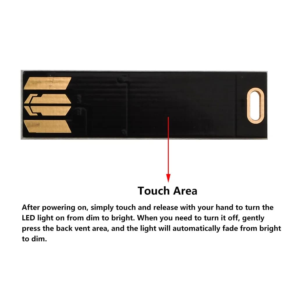 10/5/1PCS Mini 5730 USB 6 LED Light 5V Touch Sensor Dimmable Night Light for Power Bank Computer Laptop Book Reading Table Lamp - 4