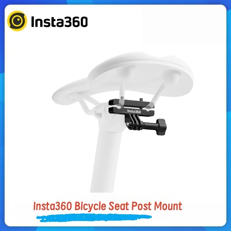 حامل سكة سرج الدراجة الأصلي من Insta360 لـ X5/X4/X3/GO3S/GO3/RS/R/Ace – ملحق رسمي حامل ألمنيوم خفيف الوزن - 2