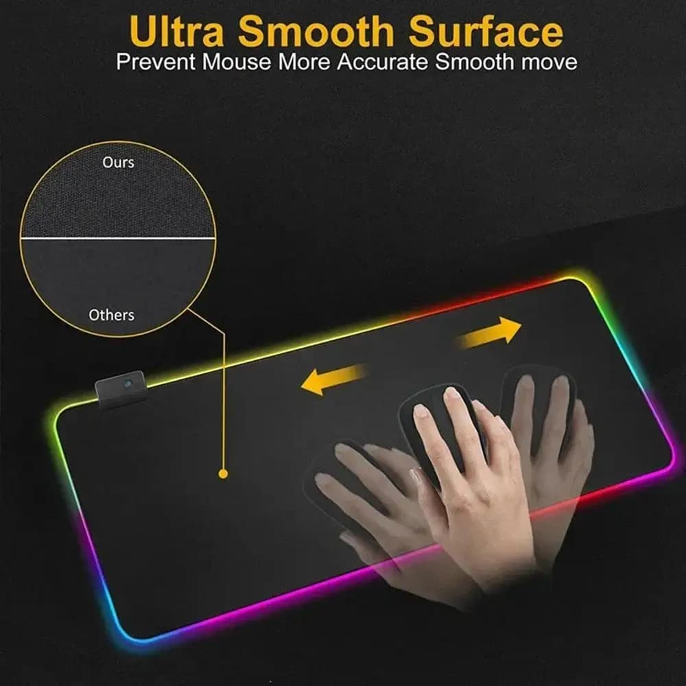 صور رسمية Razer لوحة ماوس ألعاب RPG 40x90 سم لوحة ماوس ألعاب إضاءة LED لوحة مفاتيح مضيئة - 4