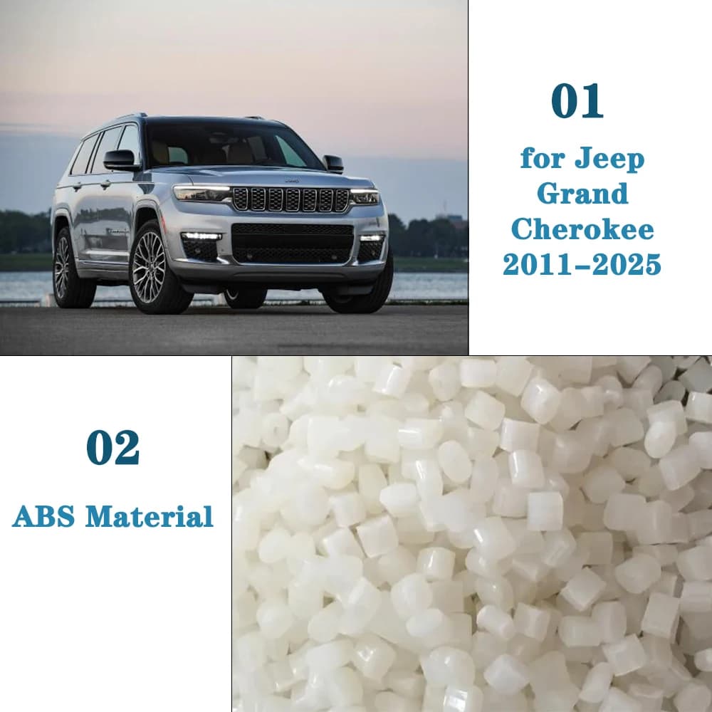 Car Center Console Panel Interior Handle Decoration Cover Trim for Jeep Grand Cherokee 2011-2016 2017 2018 2019 2020 Accessories - 3