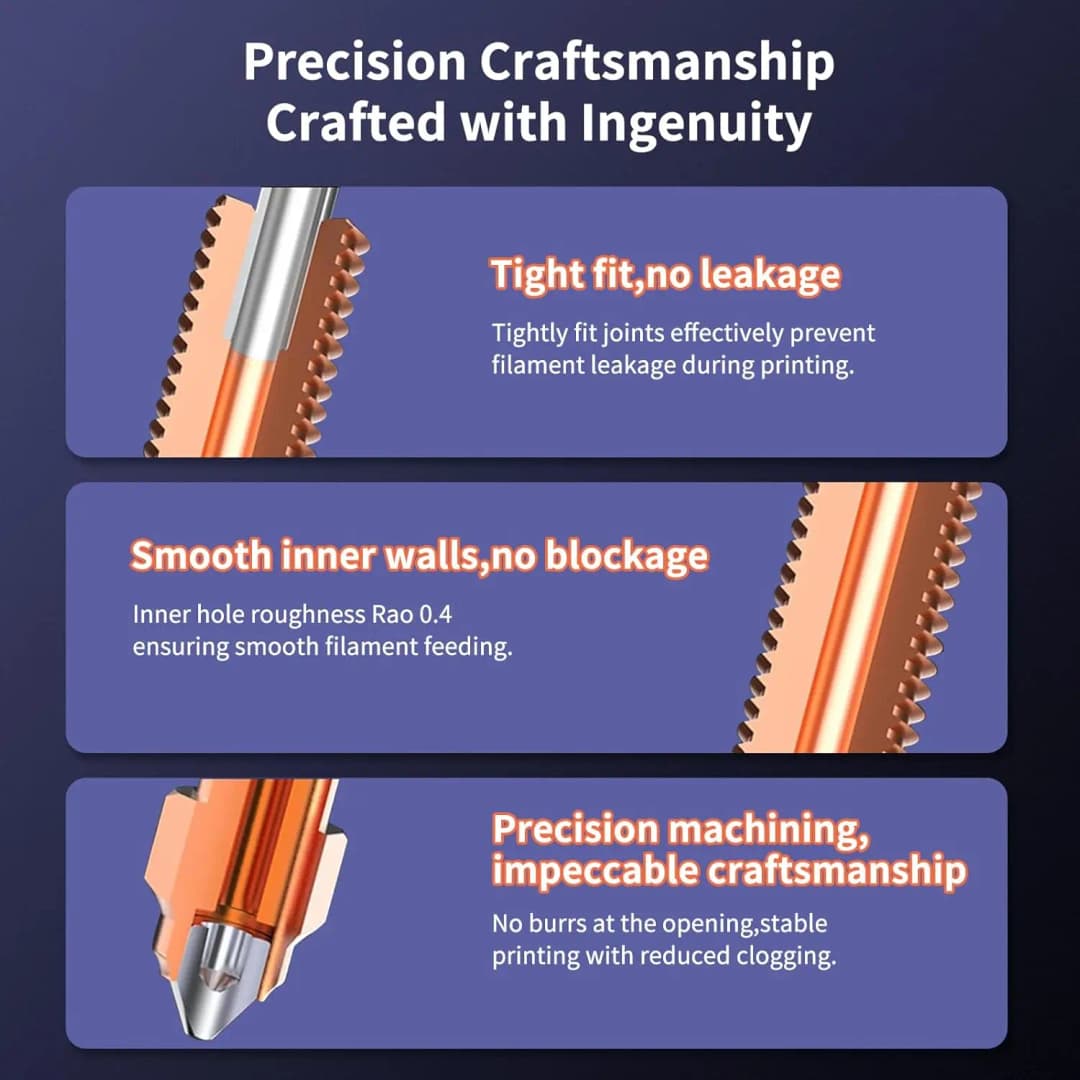 فوهة Creality K1 SE بأحجام 0.2/0.4/0.6/0.8/1.0 مم، فوهة استبدال سريع K1CUnicorn لطابعات K1 SE/K1/K1 Max/Ender 3 V3/3 V3 Plus ثلاثية الأبعاد - 5