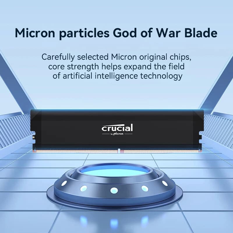 ذاكرة رام Crucial Pro DDR5 بسعة 16 جيجابايت بسرعة 6400 ميجاهرتز و6000 ميجاهرتز و5600 ميجاهرتز لذاكرة ألعاب الكمبيوتر المكتبي مع دعم Intel XMP 3.0 وAMD EXPO للاعبي الكمبيوتر - 2
