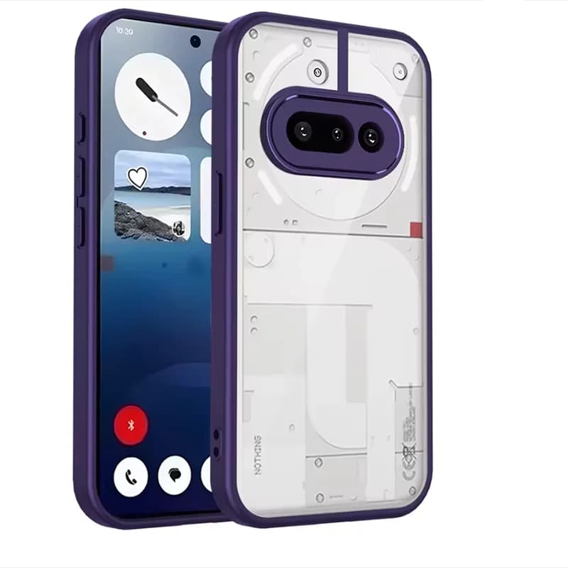 غطاء هاتف Nothing Phone 3A A059، وسادة هوائية، مقاوم للصدمات، إطار سيليكون، غطاء خلفي شفاف غير لامع، غطاء صلب لهاتف Nothing Phone 3A 5G