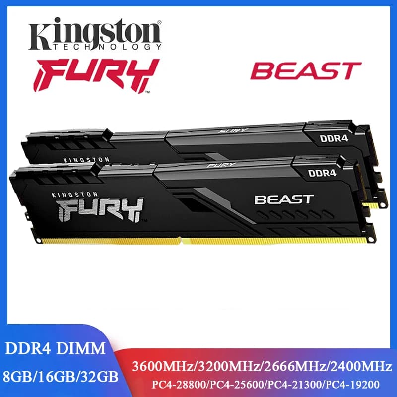 ذاكرة كينجستون بيست DDR4 لسطح المكتب 8 جيجابايت 16 جيجابايت 32 جيجابايت 3600 3200 2666 2400 ميجاهرتز 288Pin DDR4 DIMM 1.2V PC4-21300 25600 28800