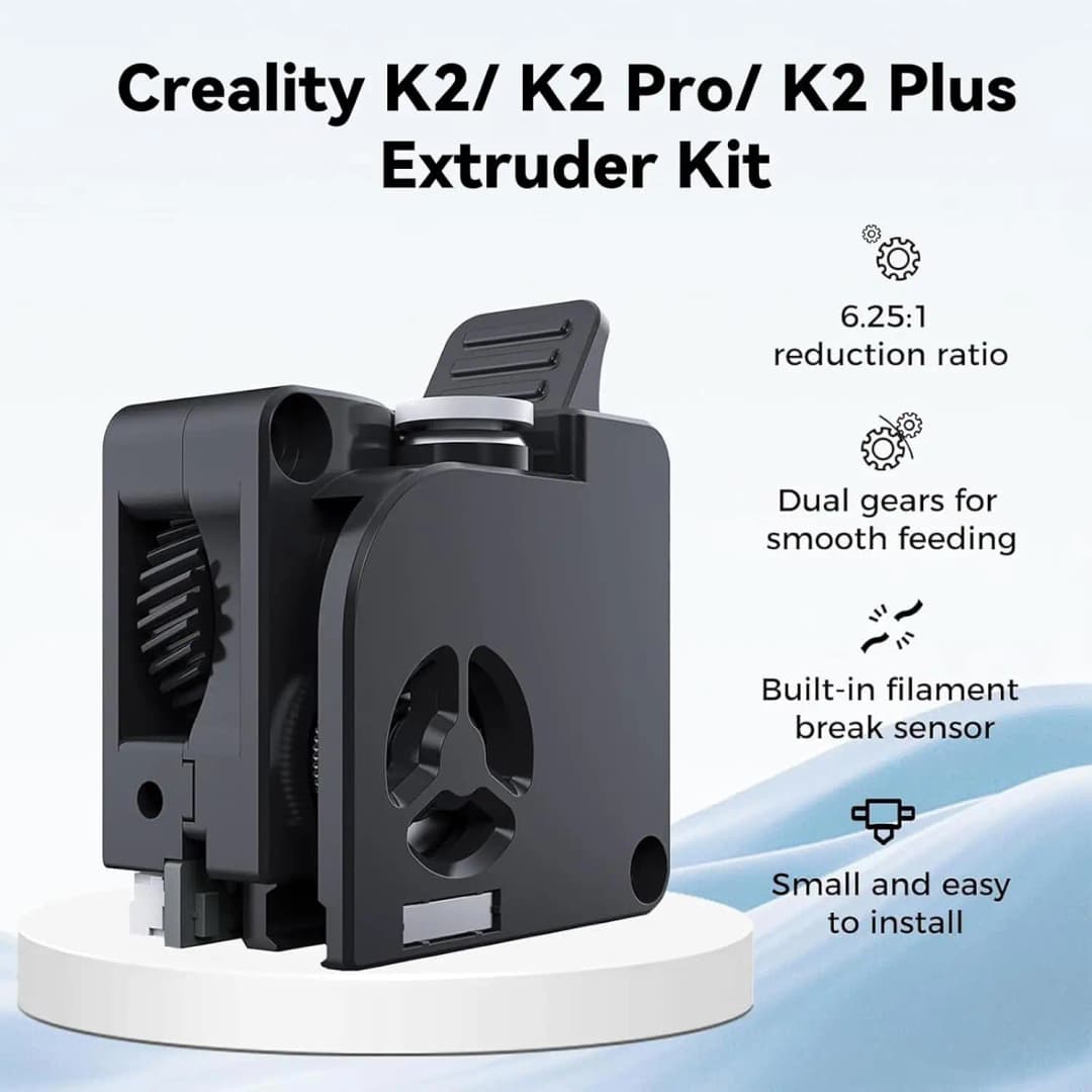 مجموعة طارد Creality الرسمية K2 Plus، مستشعر كسر خيط مدمج، تروس مزدوجة عالية الصلابة لطابعة K2/ K2 Pro Combo ثلاثية الأبعاد - 2
