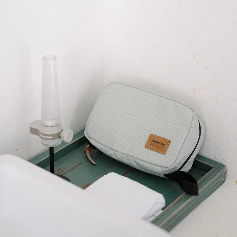 Naturehike SN03 Travel Hanging Toiletry Bag Water-proof Cosmetic Storage Bag PVC Wet Dry Separated Bag  Camping Hiking Wash Bag - 6