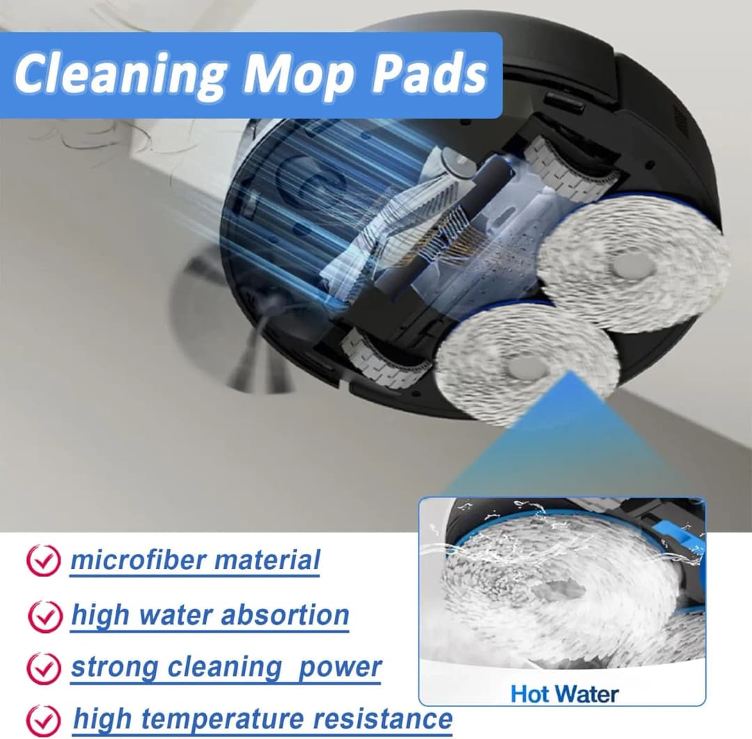 Ecovacs Debot N30 Omni / N30 Pro Omni Robot Vacuum Replacement Part Accessory Main Side Brush Hepa Filter Mop Dust Bag - 3