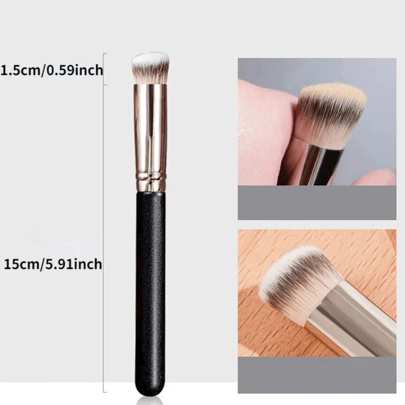 1/2/5 pcs Foundation Concealer Brush, Premium Contour Blusher Brushes, Flawless Under Eye Dense Face Makeup Brush For Blending - 5