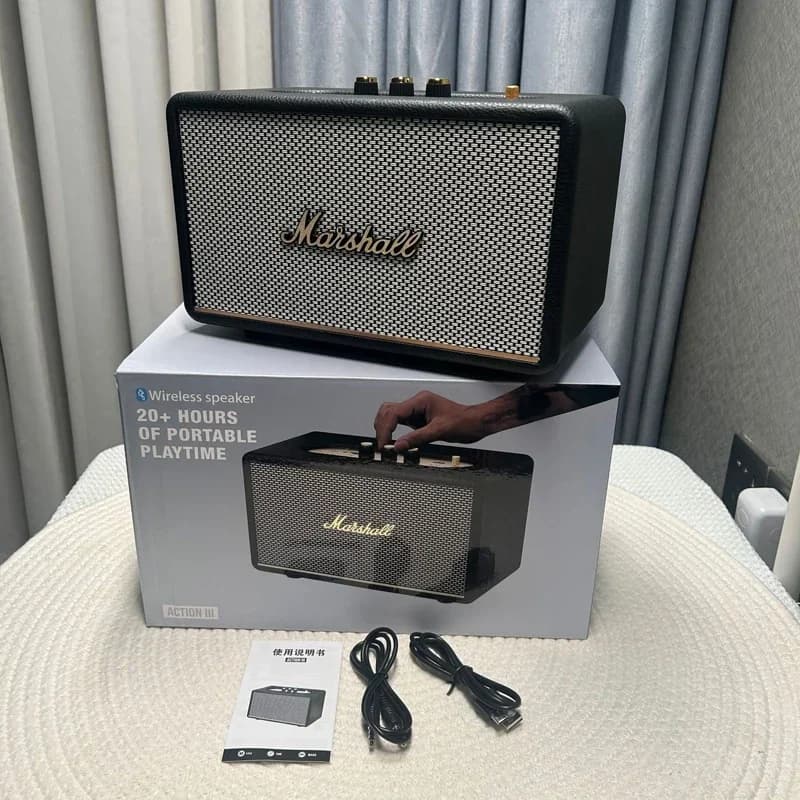 2026 Newest Marshall Bluetooth Speaker Portable Wireless with TWS True Wireless Loud Stereo  Audio Outdoor Home Best Seller - 3