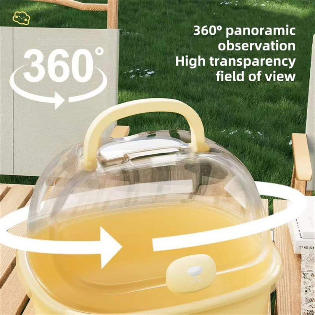 Transparent Handheld Hamster Cage Outdoor Large Space Golden Retriever Hare Special Use Hamster Cage Portable Hamster Home - 4