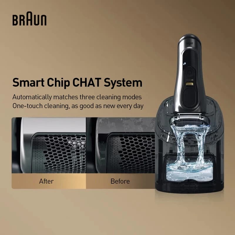 Braun ShaverCare Cleaning Stations Smart Clean Center For Braun Shaver 4 Models to Choose（Without Shaver）） - 3