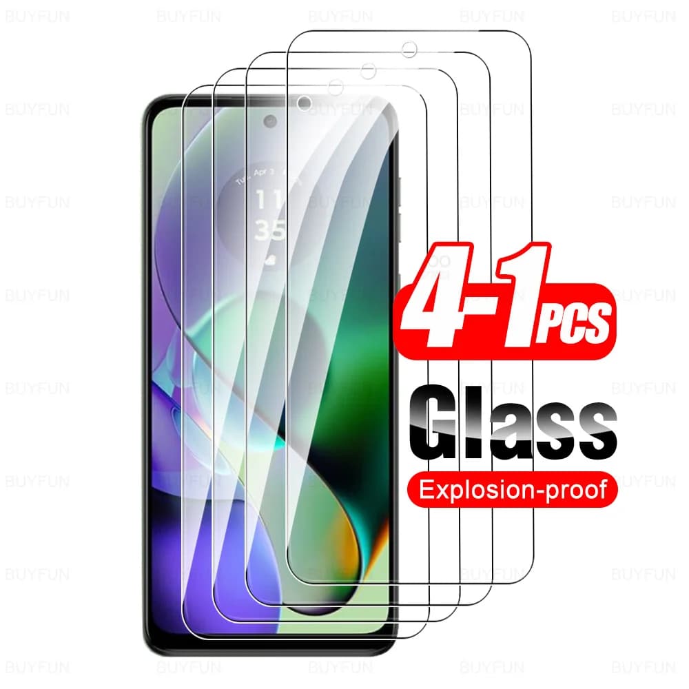 واقي شاشة زجاجي عالي الدقة لهواتف موتورولا Moto G54 وG14 وG34 وG84 وG04 وG04s وG24 وG75 وG55 وG45 وG35 وG15 وG05 وG06 وG56 وG86 - 4G و5G