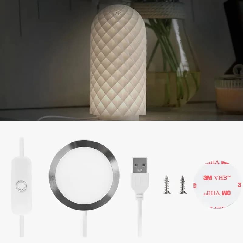 مجموعة إضاءة LED متوافقة مع Bambu Lab 001 - إضاءة مساحة عمل طابعة ثلاثية الأبعاد، شريط RGB DIY لسلسلة P1P/X1، يعمل عبر USB وموفر للطاقة - 4