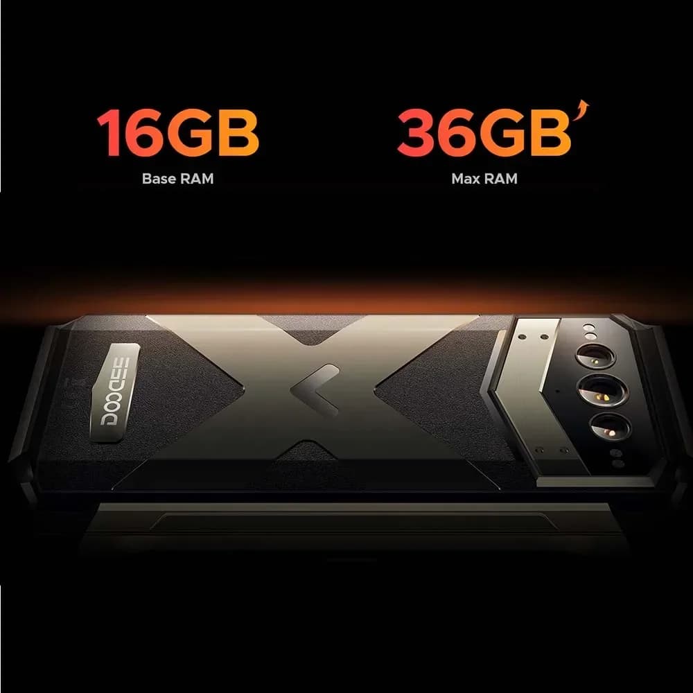 الإصدار العالمي DOOGEE V Max Plus هاتف متين 6.58 بوصة 120 هرتز 36 جيجابايت (16+20) 512 جيجابايت كاميرا 200 ميجابكسل ذكاء اصطناعي بطارية 22000 مللي أمبير تأثير إضاءة أندرويد 14 - 2