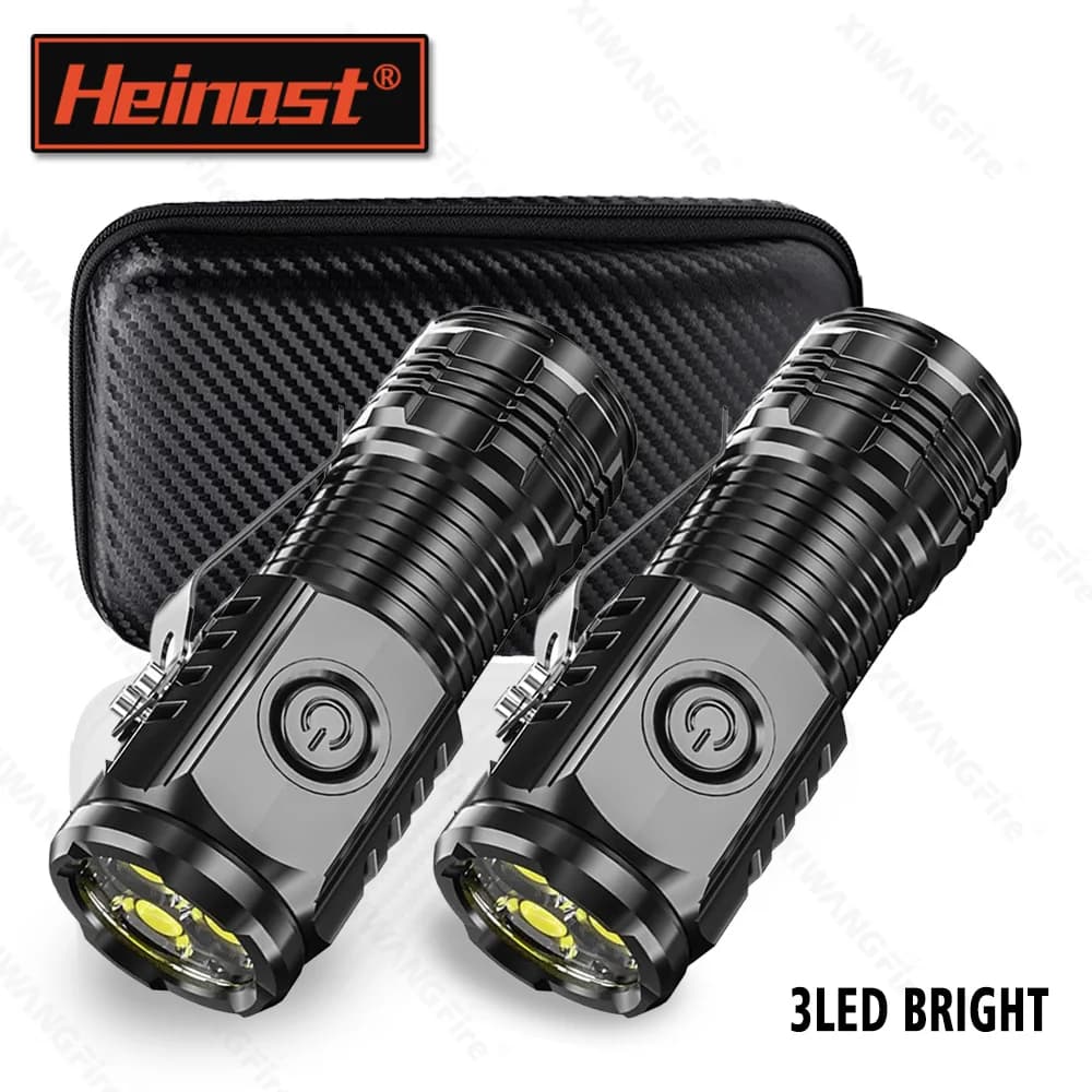 Rechargeable Mini Flashlight, 500 Lumens EDC Pocket Torch, Compact Keychain Flashlight for Outdoor Emergency, Portable Pen Light