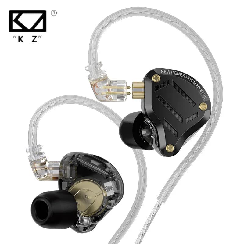 KZ ZS10 برو 2 سماعة أذن معدنية هاي فاي سماعة أذن باس 4 مستويات تبديل الضبط سماعة رياضية مراقبة الصوت تقليل الضوضاء