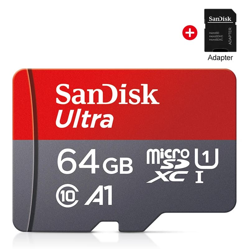 100% أصلي SanDisk بطاقة Micro SD سعة 64 جيجابايت من الفئة 10 بطاقة TF ذاكرة 64 جيجابايت لأجهزة الهاتف الذكية والأجهزة اللوحية - 2