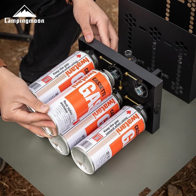 CAMPINGMOON BKZ63 Six Supply Two Fuel Storage Camping Stove Cooking RV Heating Long Range Supply Storage - 4