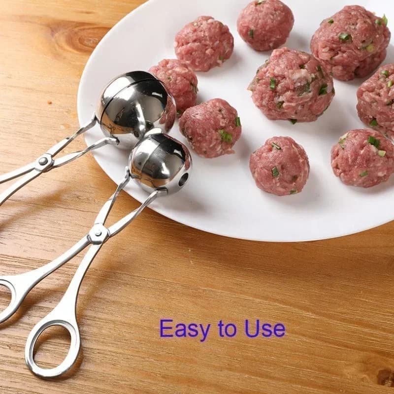 Meat Ball Maker Tool Stainless Steel Clip Round Rice Ball Shaper Spoon Meatball Making Mold Non Stick Stuffed Kitchen Gadget - 2