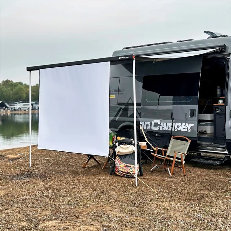 Folding Projection Screen Campervan Projector Screen Kits With C Channel Awning Bead Beder For Outdoor Camping Car Side Tent - 4