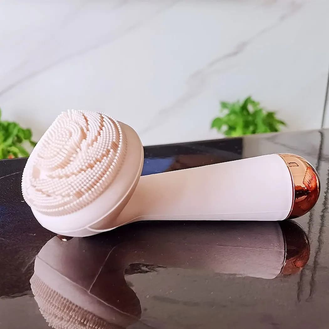 فرشاة وجه كهربائية من السيليكون باهتزاز منظف مقاوم للماء جهاز العناية بالبشرة أداة تجميل قابلة لإعادة الشحن - 6