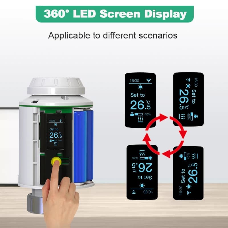 Tuya TRV Wifi Thermostat  Smart Thermostatic Head Radiator Valve  Actuator  Heating Temperature Controller Alexa Google Home - 5