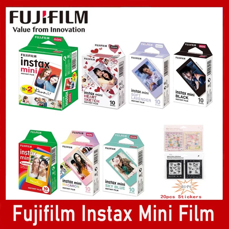 فيلم فوجي فيلم إنستاكس ميني مقاس 3 بوصة لكاميرات Mini 12 Evo Liplay 90 11 9 41 25 70 SE 40 Link 3 - 3