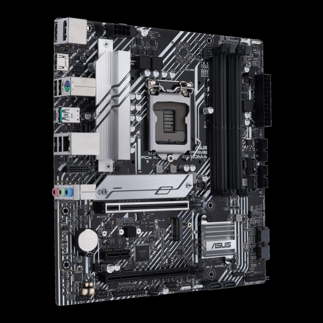 ASUS PRIME B560M-A Motherboard Socket LGA1200 CPU DDR4 5000 (OC) Memory Chipset B560 mATX Mainboard - 4