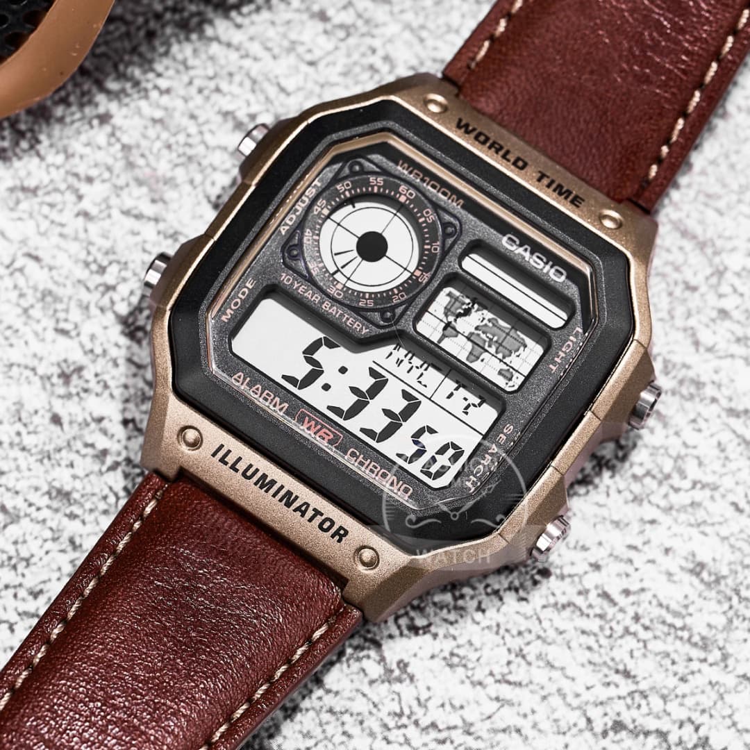 Casio watch Explosion watch men set luxury LED military digital watch sport relogio masculino AE-1200WHL-5A - 4