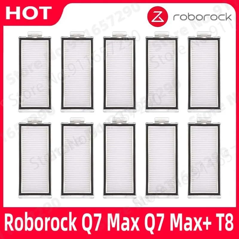 إكسسوارات بديلة لمكنسة Roborock Q7 Max+ T8، فلتر قابل للغسل، فلتر Hepa