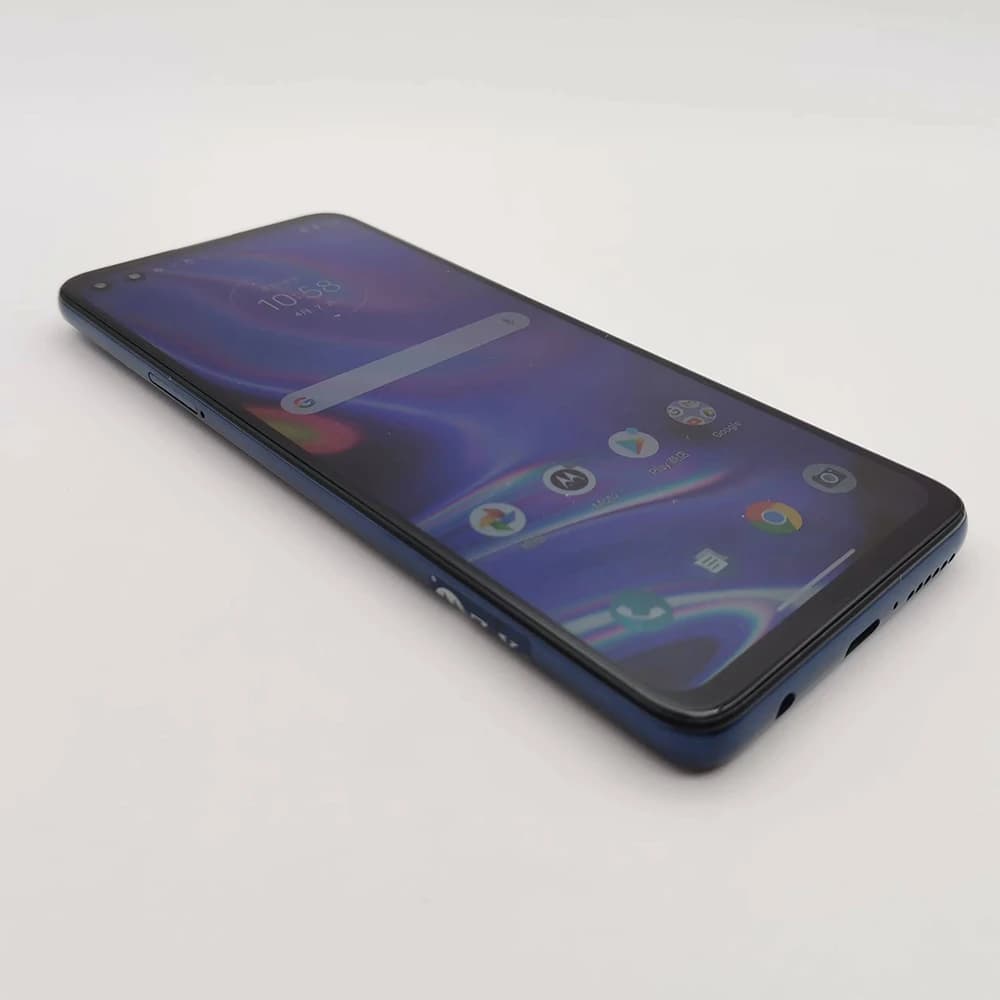 هاتف موتورولا ون 5G UW XT2075 الأصلي غير المقفول - شريحة واحدة، 4 جيجابايت رام، 128 جيجابايت روم، معالج ثماني النواة، كاميرا 48 ميجابكسل، شاشة 6.7 بوصة، بطارية 5000 مللي أمبير، أندرويد 10، يدعم NFC و FM - 6